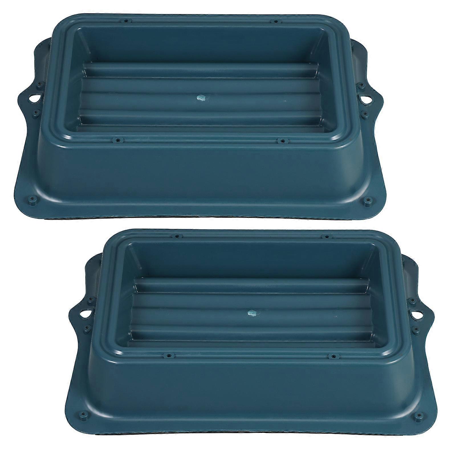 Rectangular Flower Pot Tray with Nonslip Base, Breathable Plastic Plant Saucer for Indoor and Outdoor Use, DIY Floral Arrangements Support