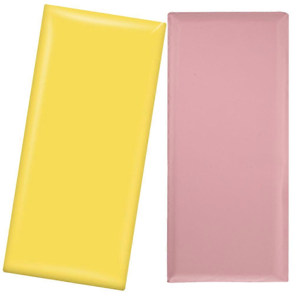 Soft Package Wall Padding Bumper Sticker For Children's Rooms Assorted Color Safety Protector 2Pcs