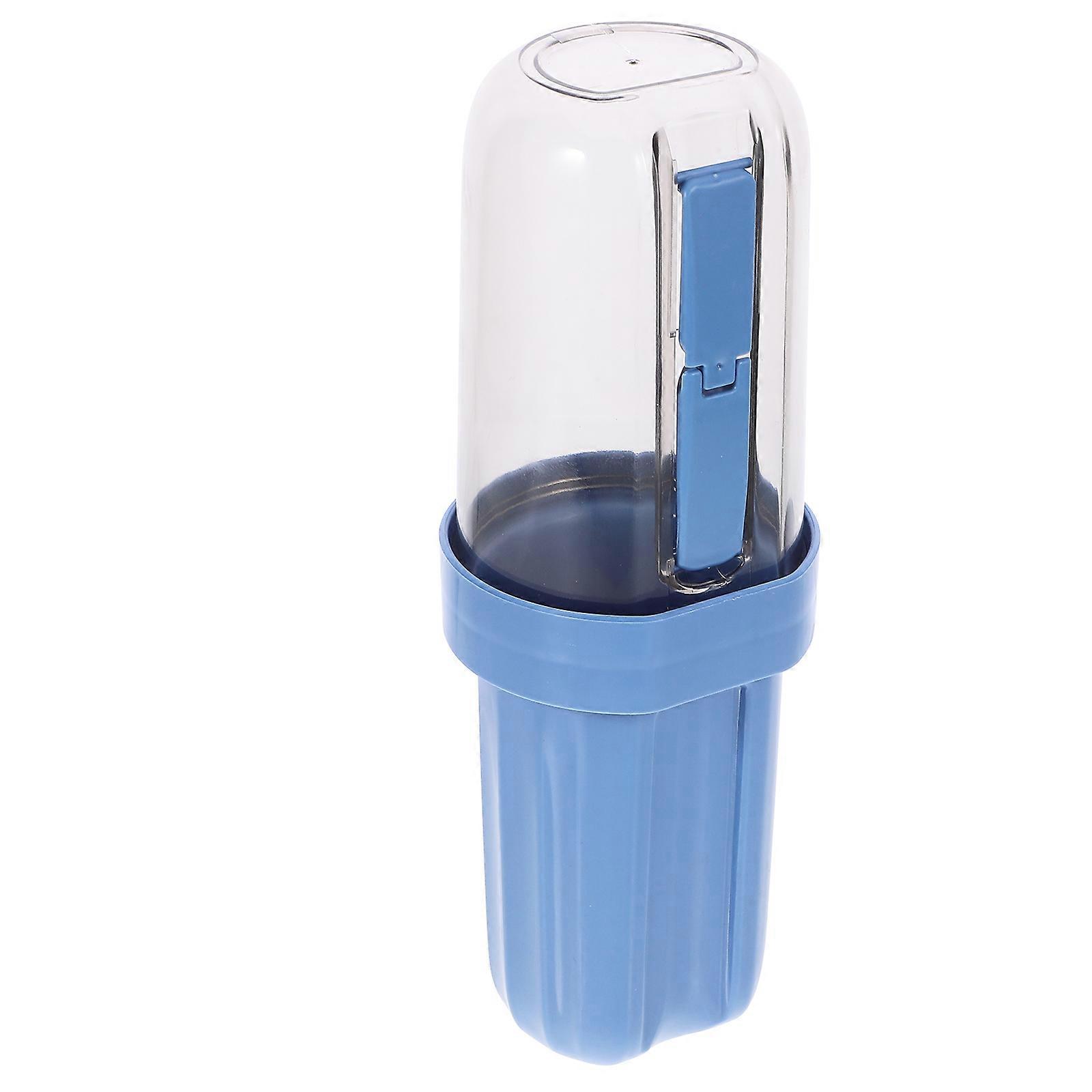 Blue Toothbrush Holder and Travel Case for Storage Use Compact Size Lightweight Portable 1 Piece