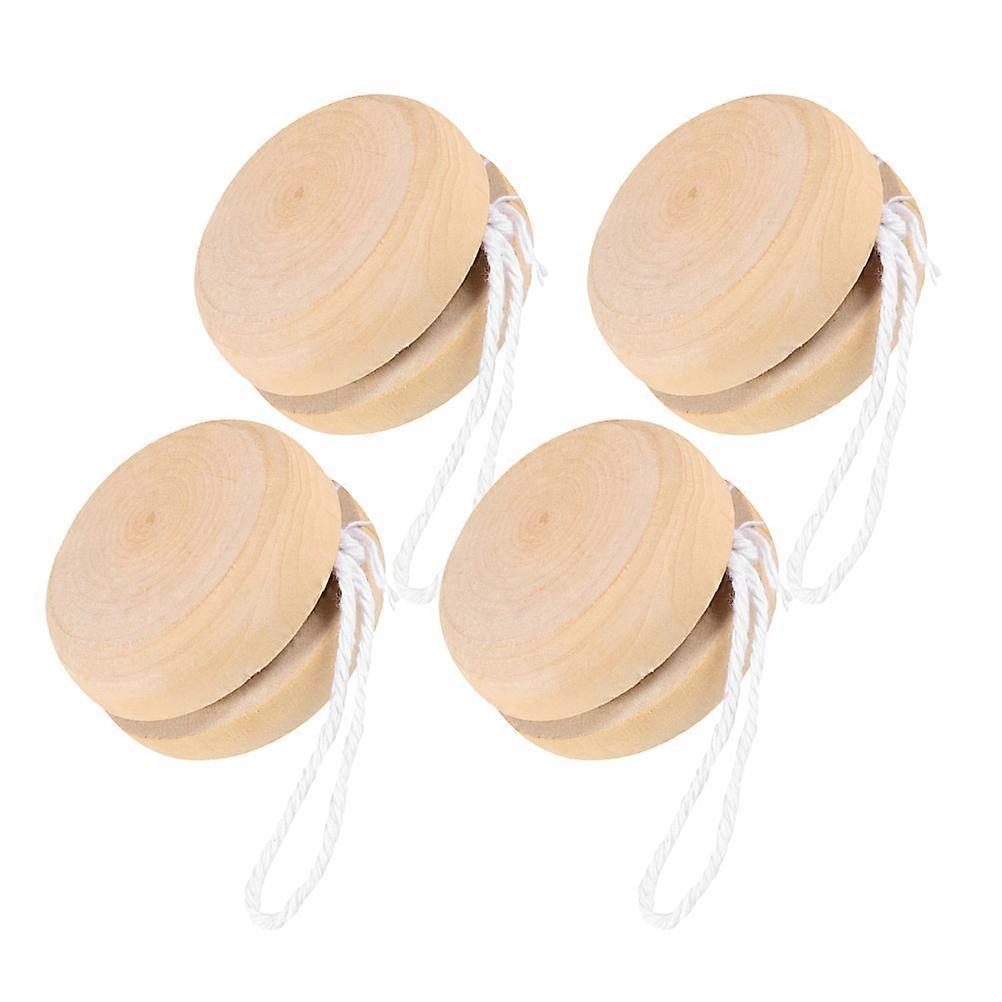 4pcs Unfinished Wooden Balls for DIY Crafts, Unpainted Wooden Balls for Creative Play, Decorations and Coordination Skills Development