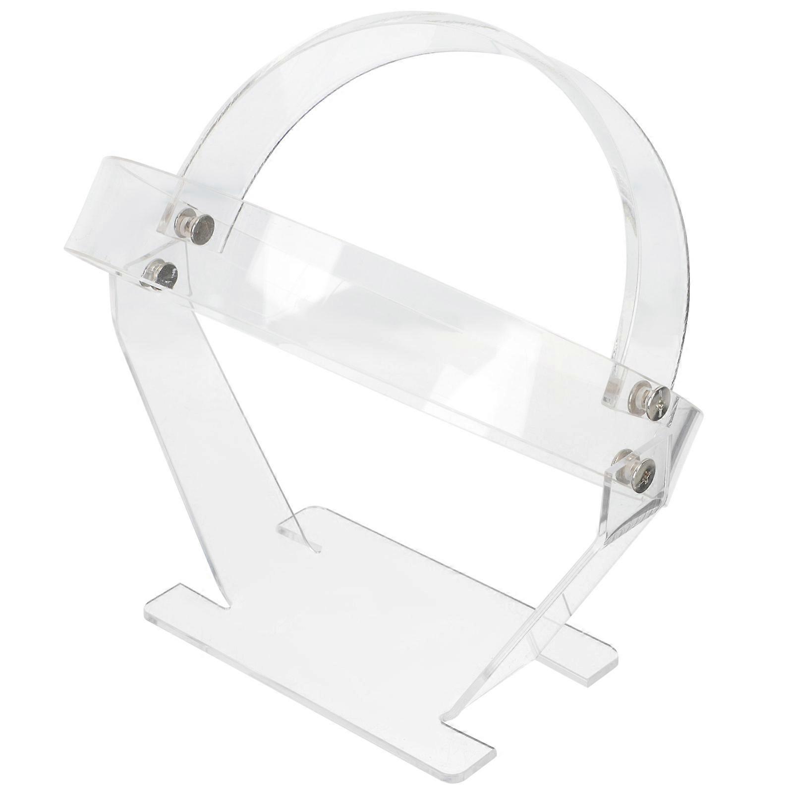 Hat Storage Rack Transparent Tabletop Hat Rack Stand 19x18cm 1Pack