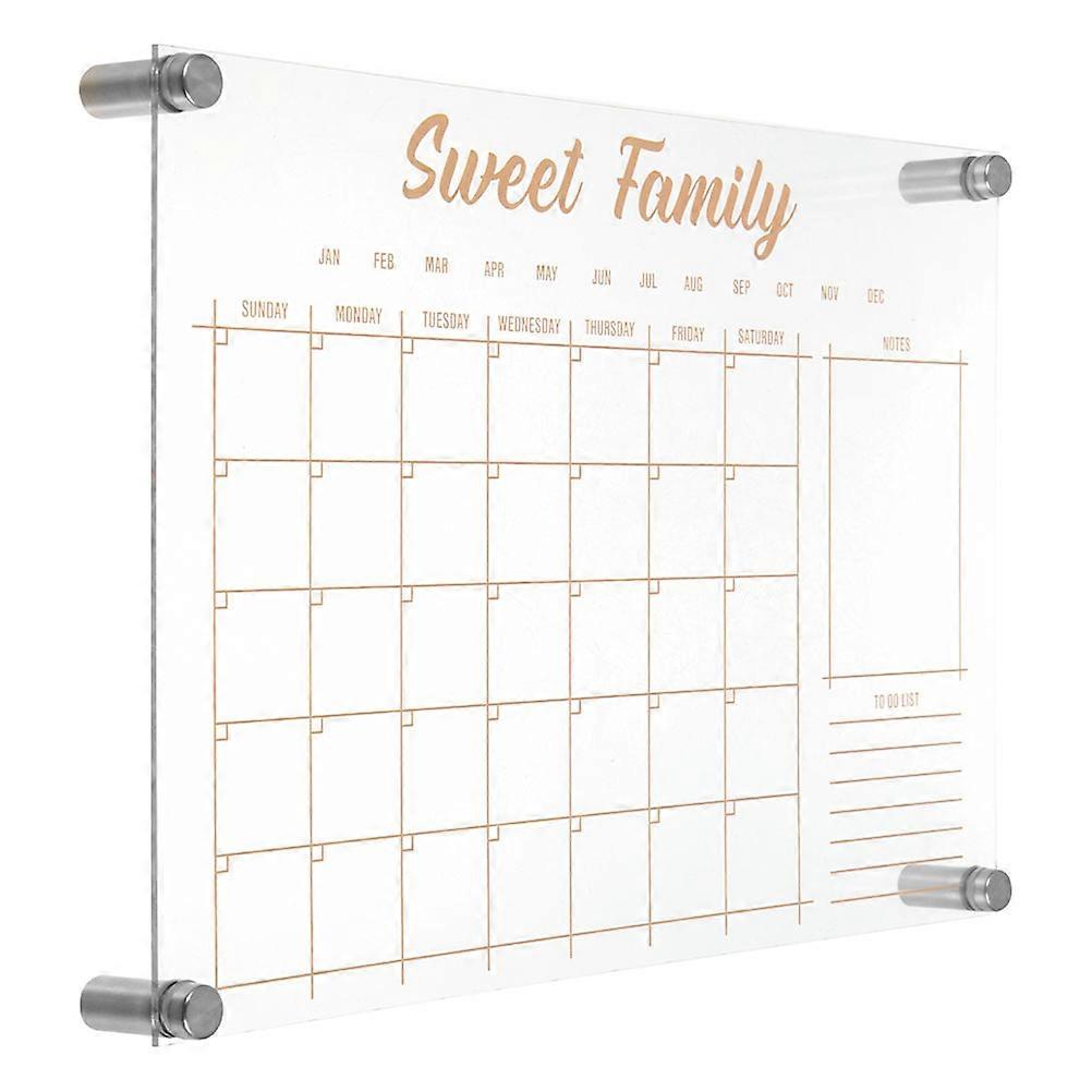 Clear Memo Board Weekly Planning Dry Erase Board Rectangular Shape Erasable To-Do List Creation 29.70X21.00X1.00CM 1Pcs