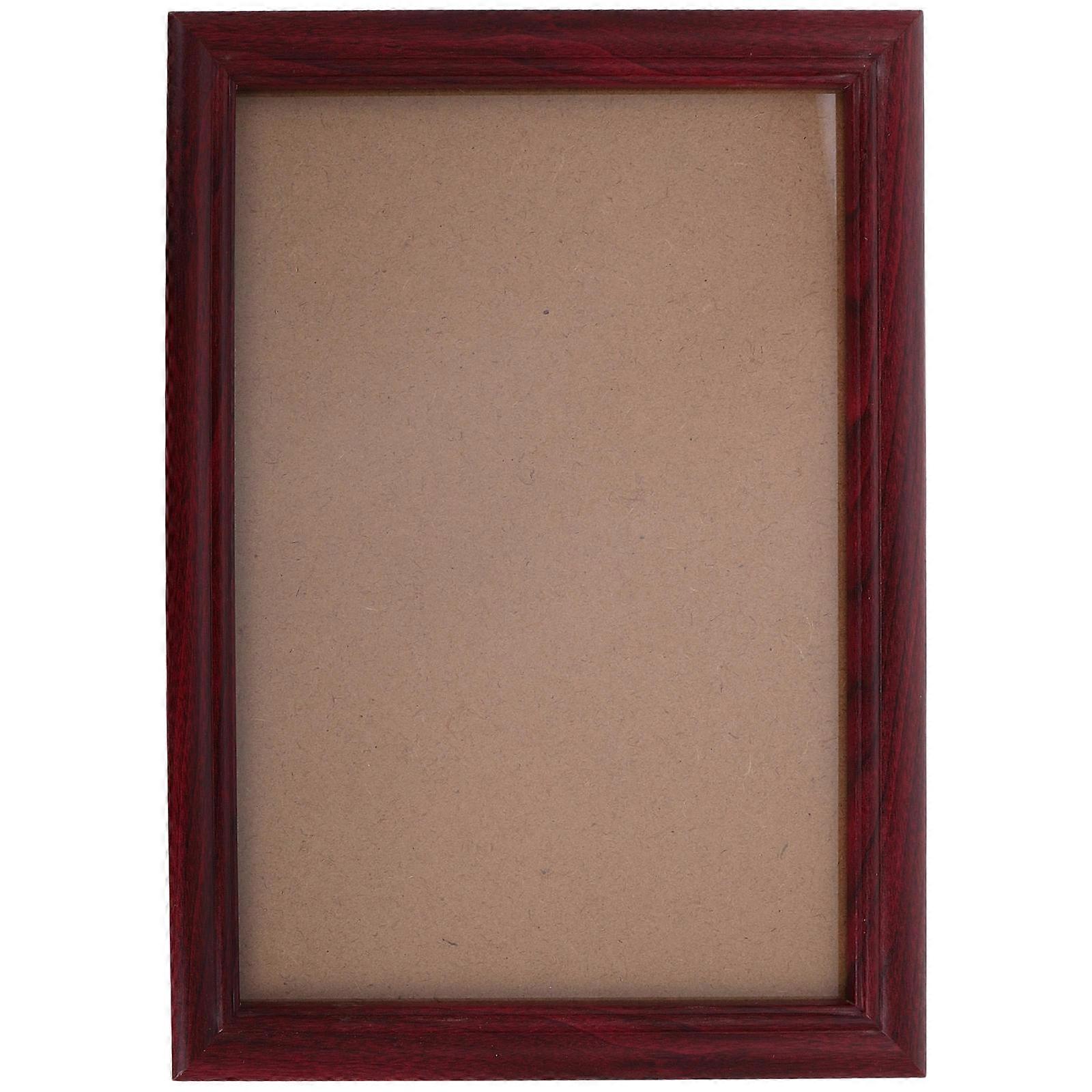 Wood Picture Frame for Certificate Display Perfect for DIY Use Dark Brown A4 Size