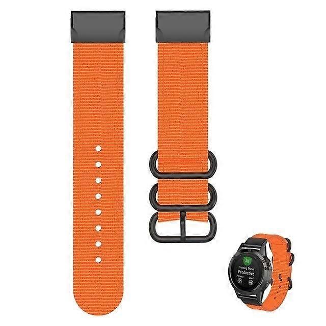 22mm Quick Release Nylon Watch Strap Compatible with Garmin Fenix 5X 6 6X 7 3 3HR 935 945 Epix for Smart Watches