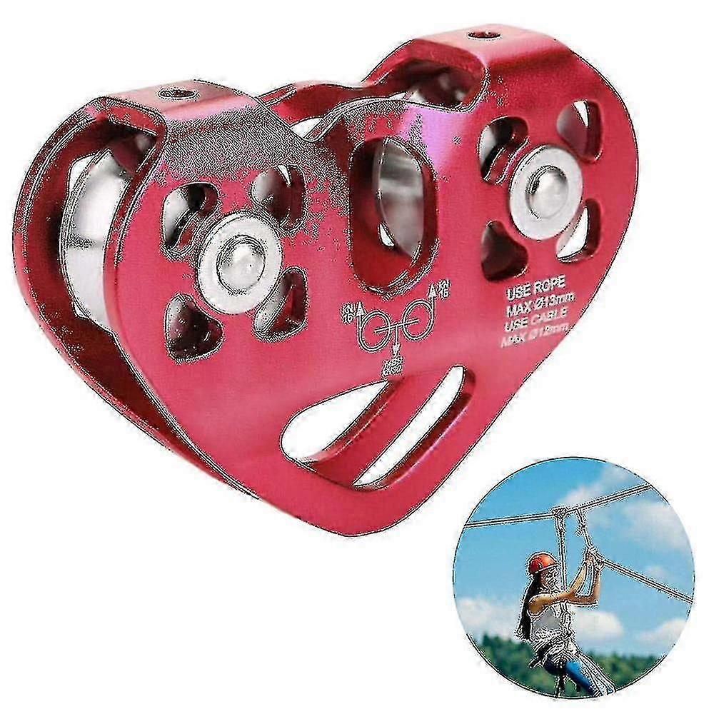 Double Rope Pulley - Tandem Roller For Cable Car (hairy Shape)