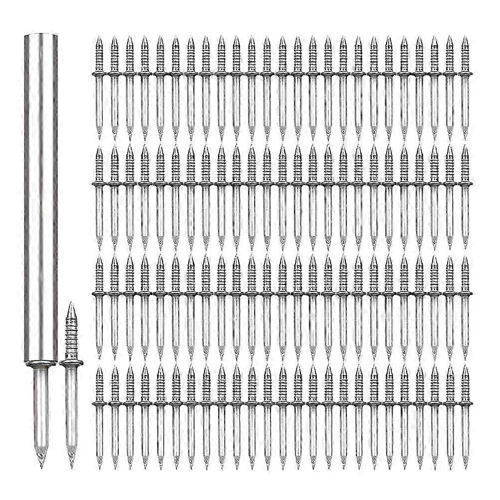 2025 1 Set of Seamless Double Head Nails Double Head Picture Nails Small Head Nails Trim Nails