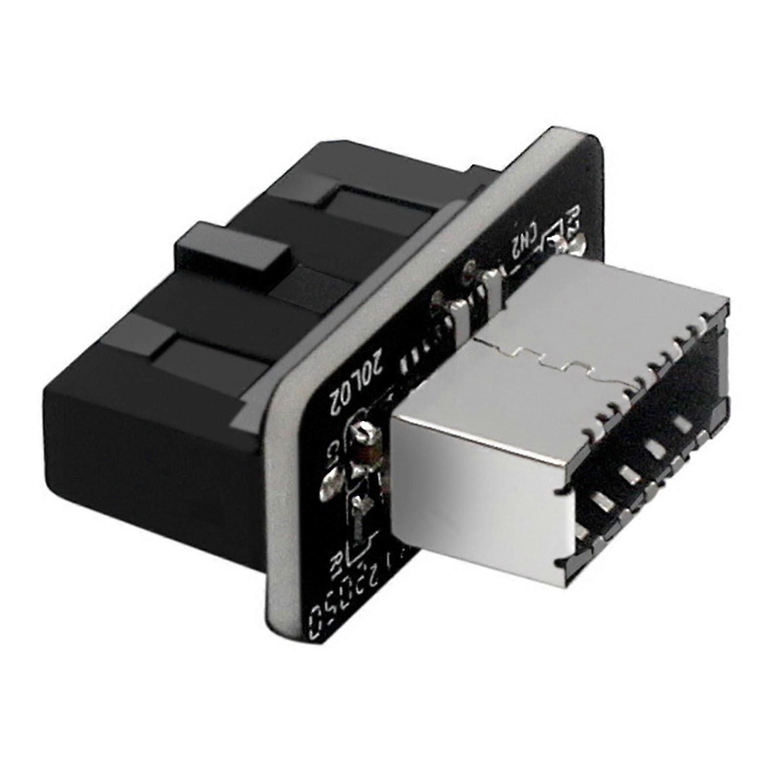 Hochwertiger USB-Frontpanel-Adapter - Typ-E-Buchse auf USB 3.0 19-poliger Steckeradapter Interner vertikaler Header-Splitter