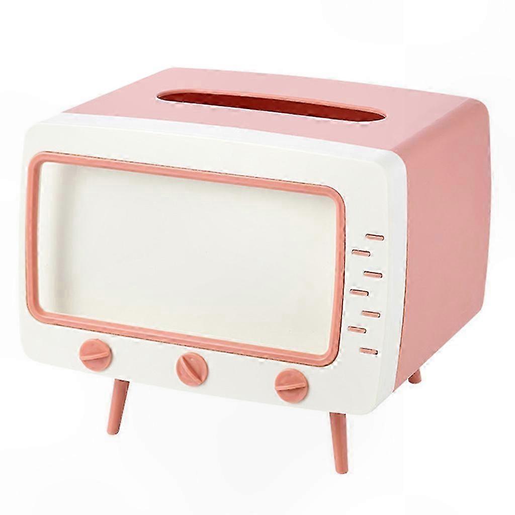 for Creative TV Tissue Box Dispenser Storage Napkin for Case with Mobile Phone H