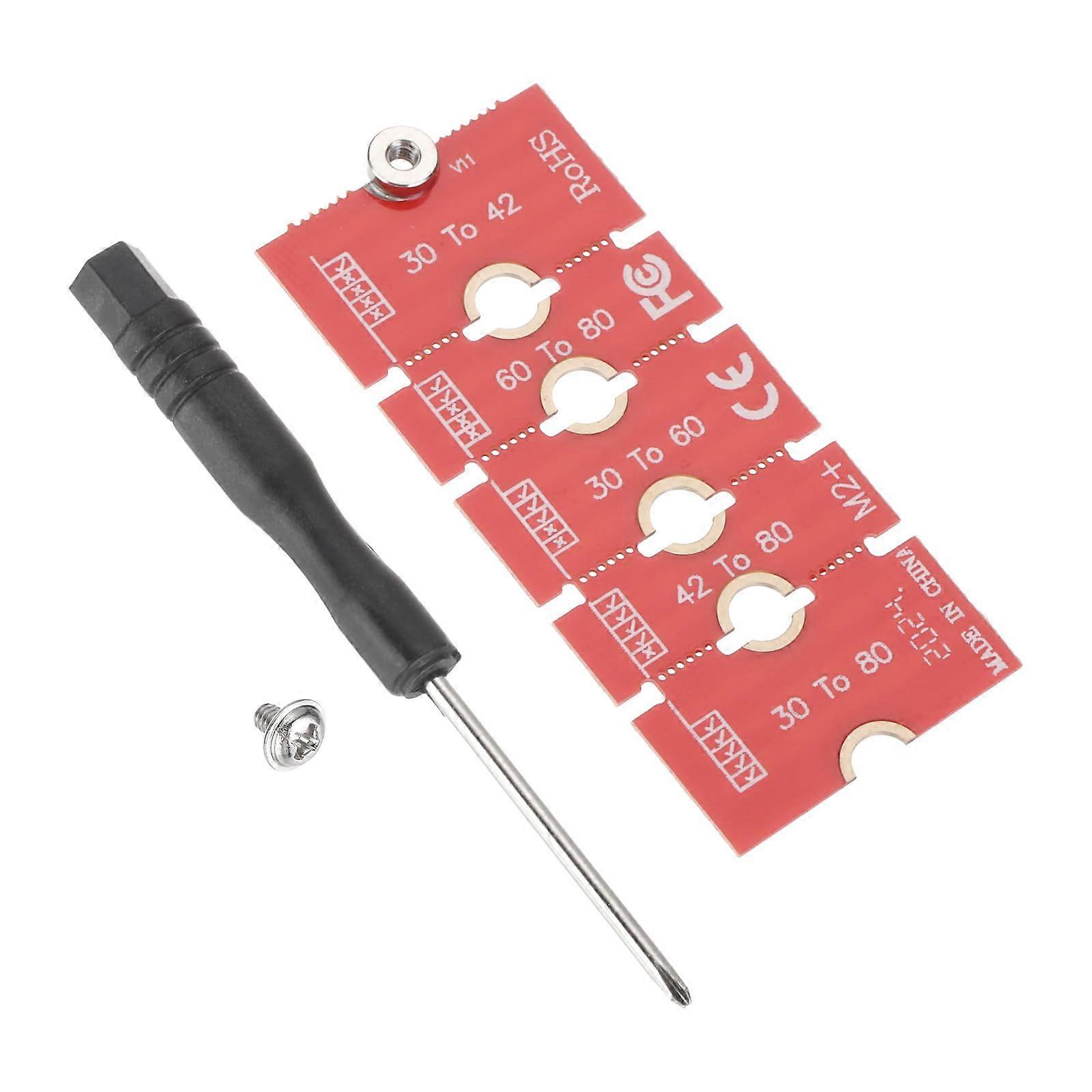 M2+ M.2 NGFF NVMe SSD Extension Adapter Board 2230 2242 2260 2280 for PC Case Red Length Multifuntion Compatibility