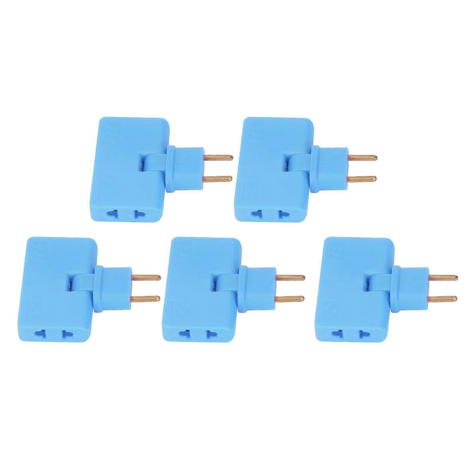 5Pcs  Socket Converter Cordless 180 Degree Extension 1 to 3  Adapter