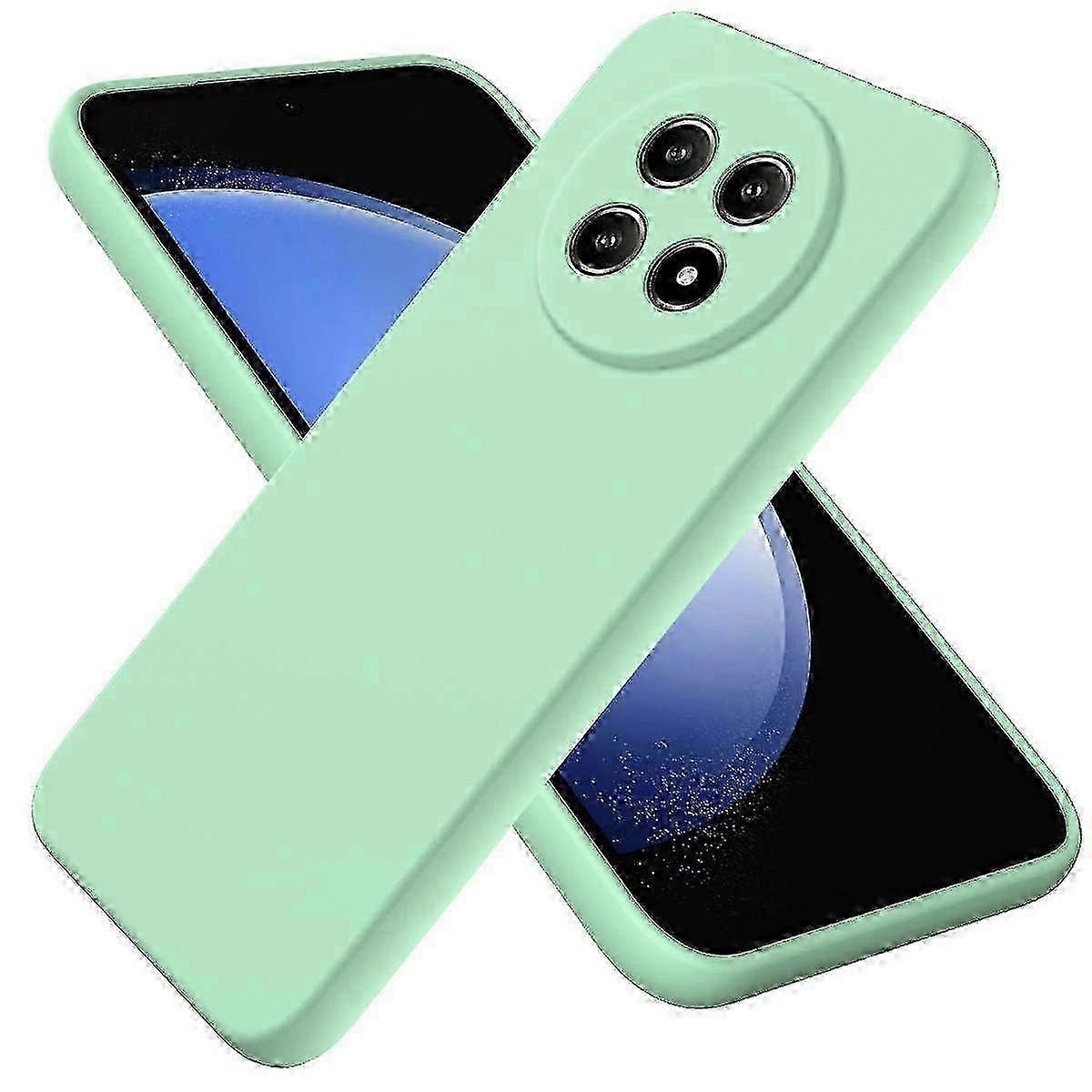 Pure Color Liquid Silicone Shockproof Phone Case