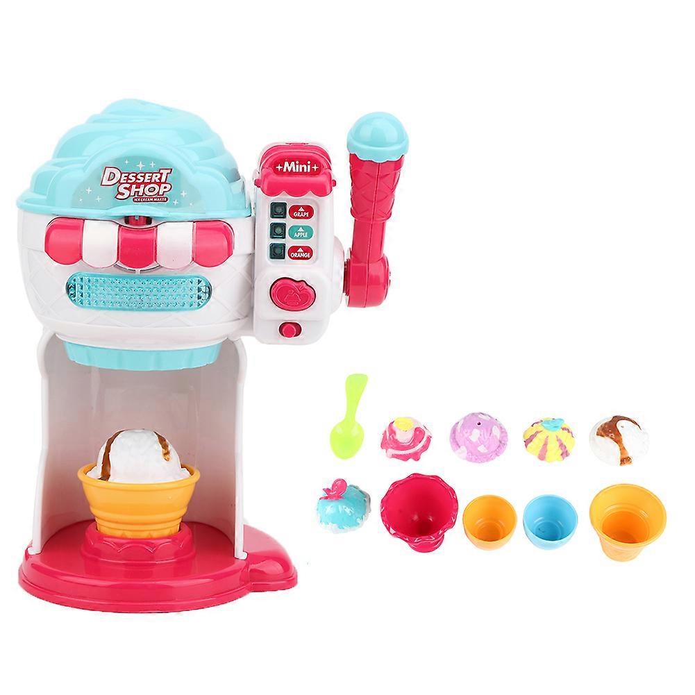 Children Simulation Ice Cream Machine Kid Ice Cream Maker with Light Music Educational ToyIce Cream Machine