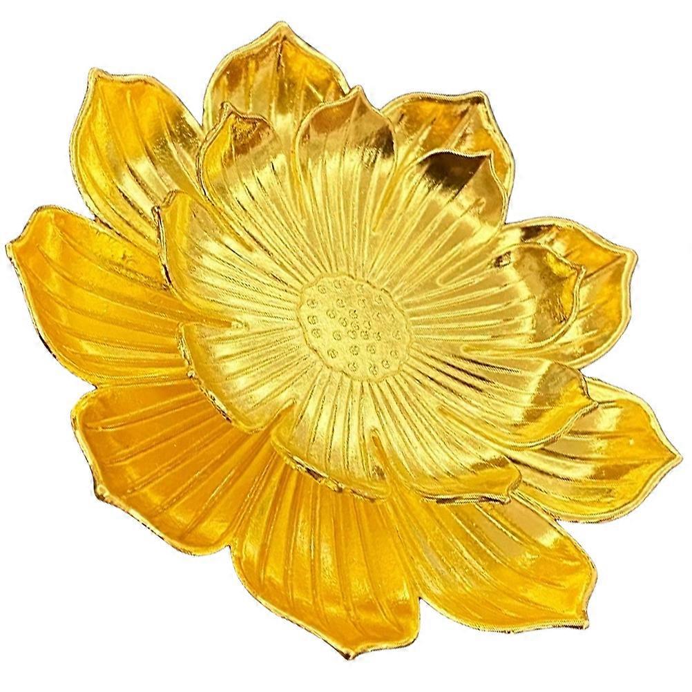 Golden Zinc Alloy Coaster for Coffee Mug or Teapot with Non-slip Mat Practical Home Supply 3.5