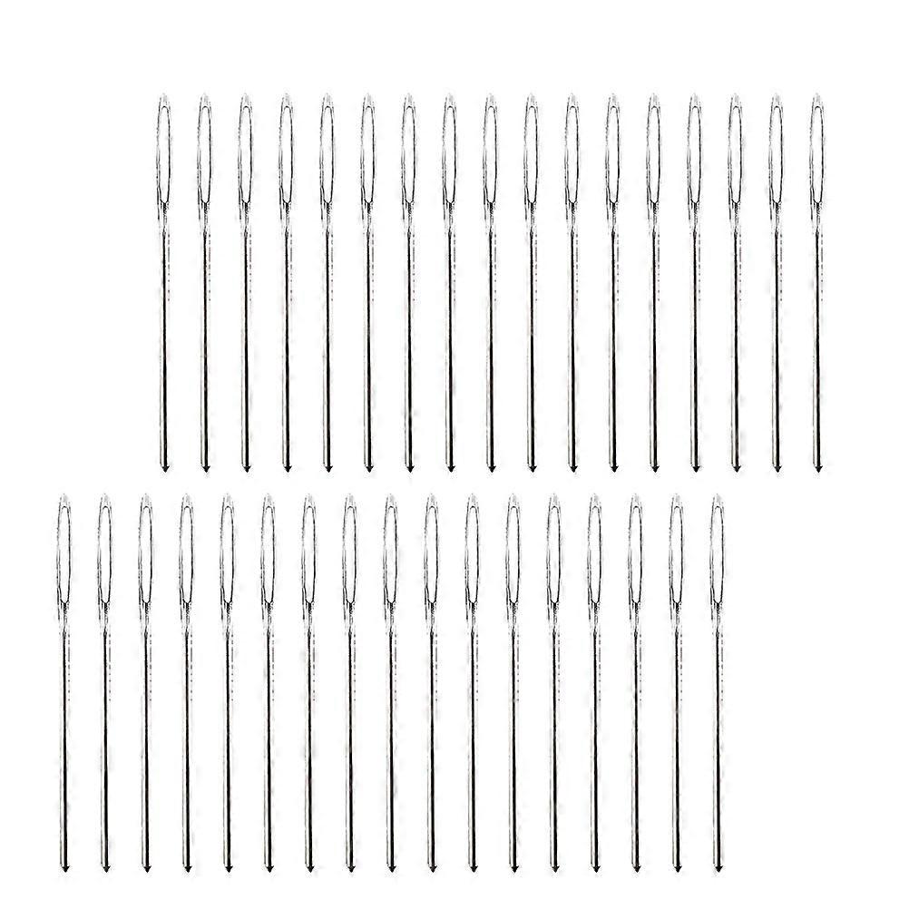 Stitching Needle with Large Eye for Easy Threading 7CM Silver Steel Needles for Crafting Projects