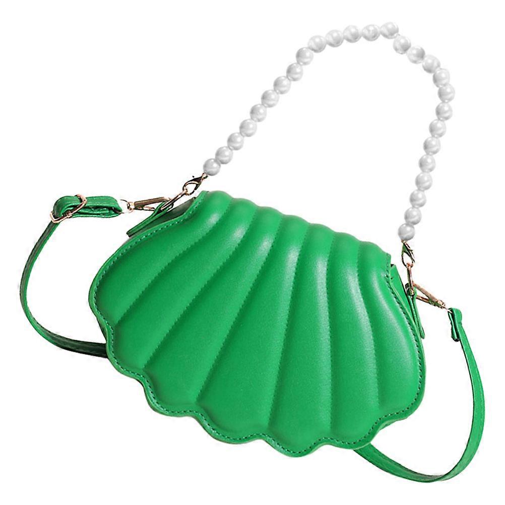 Crossbody Shoulder Bag with Candy Colored Shell Design, Pearl & PU Material, Multi Functional for Everyday Use