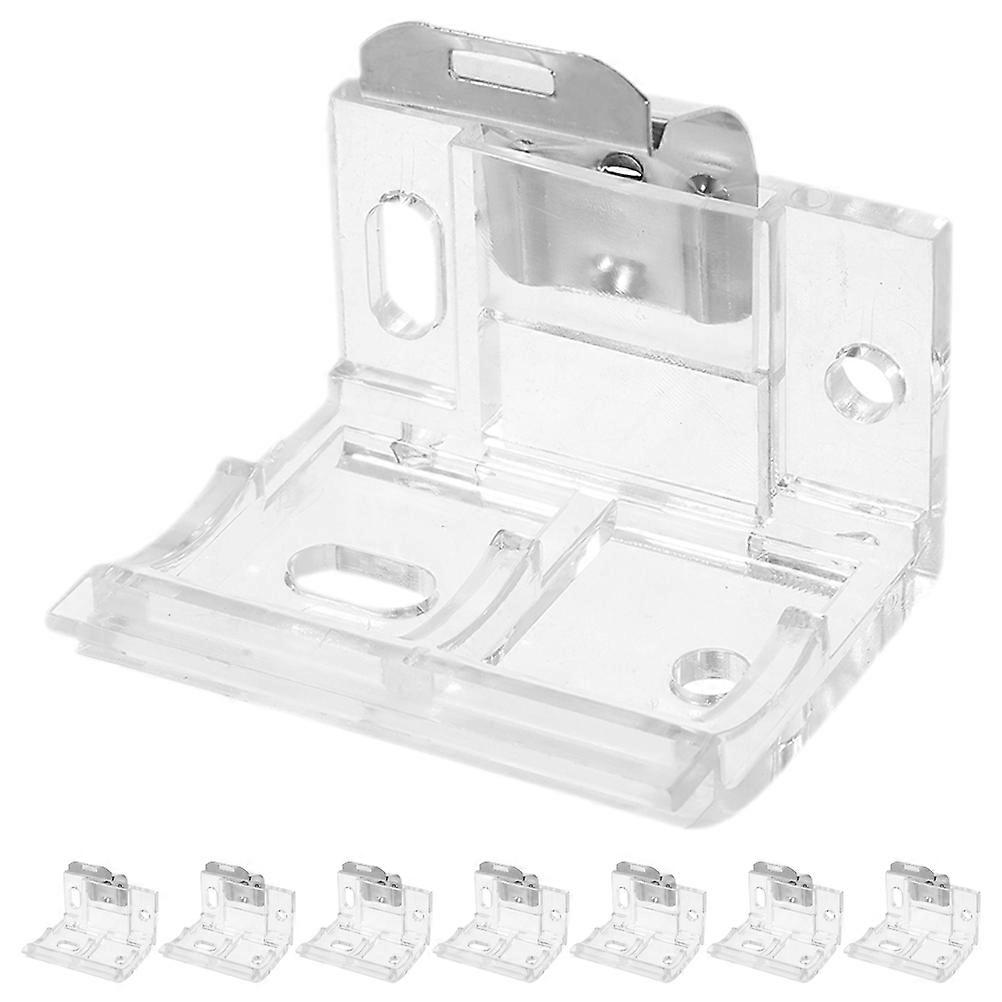 8Pcs Window Blind Mounting Bracket Accessories For Home Use Transparent Design With Simple Appearance