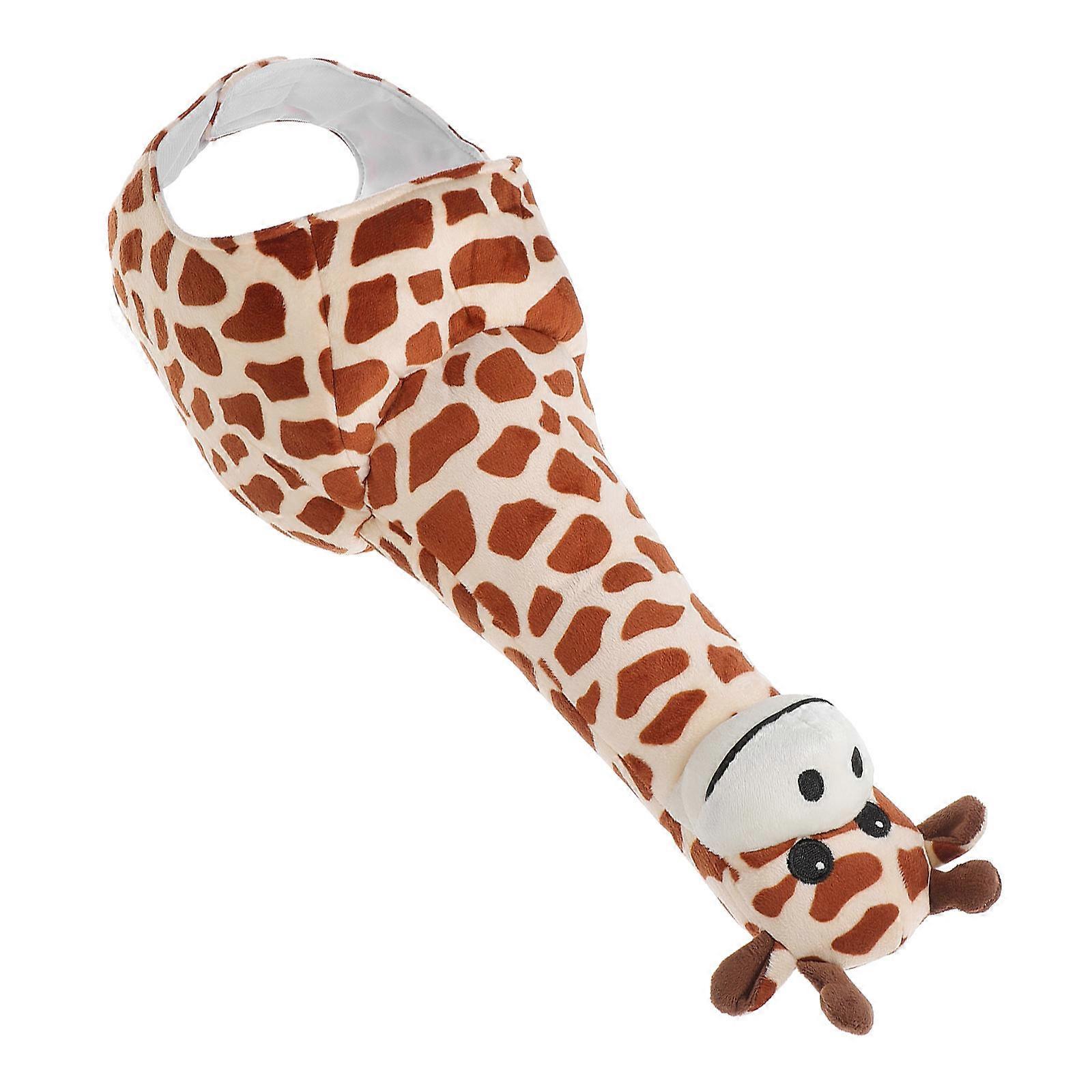 Adorable Cartoon Giraffe Plush Hat for Halloween Cosplay, Party Dress Up & Creative Photo Props – Lightweight & Portable Animal Headgear