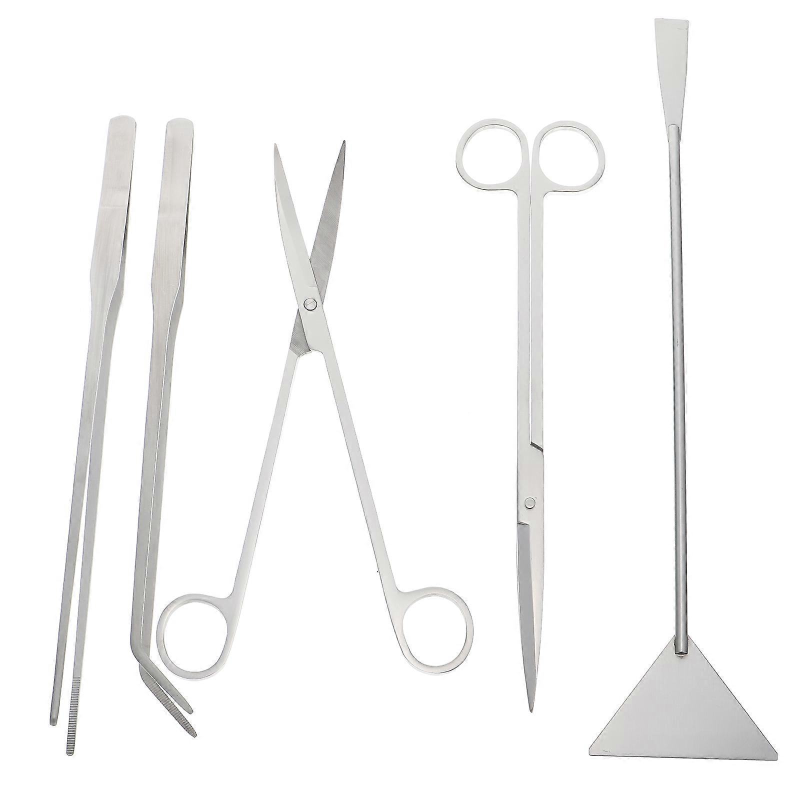 Fish Tank Planting Tools Set For Aquarium Maintenance 12.6X2.8X0.4in Made With High-Class Stainless Steel 1 Set