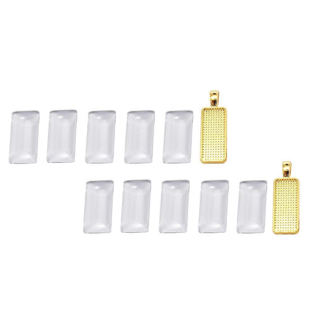 1 Set of Unique Pendant Trays Gemstone Bases Alloy Jewelry Bezels Materials