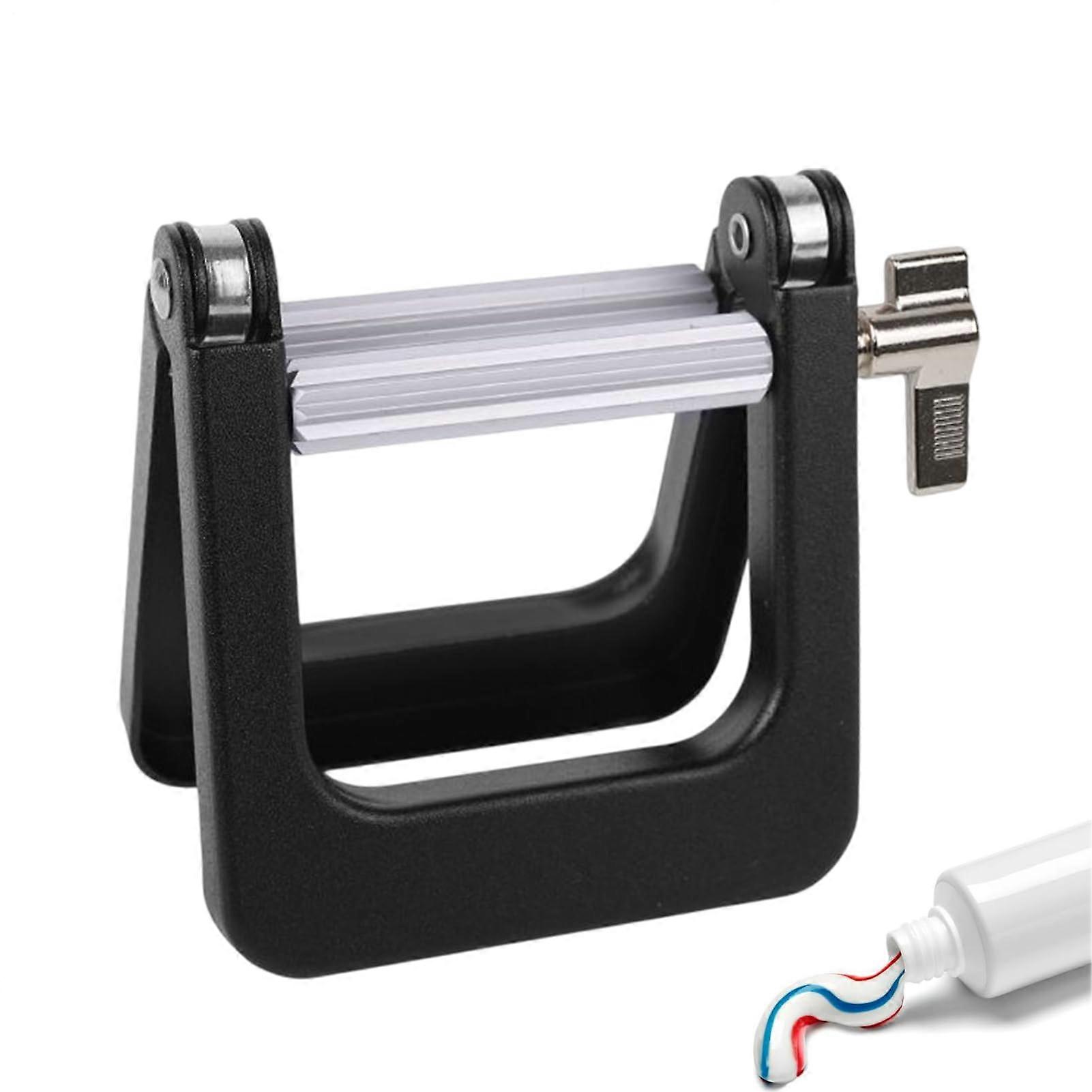 Tube squeezer Toothpaste dispenser, bathroom accessory for paste, lotion, cream, home, countertop, black