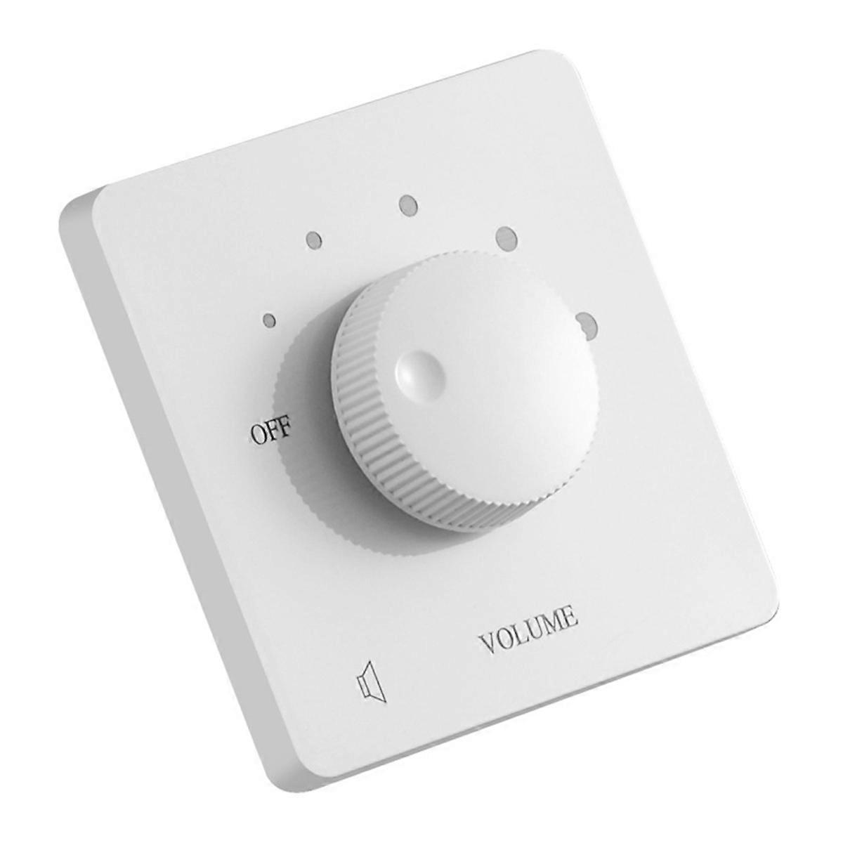 50 Volume Control 50W Volume Control Professional Safety 5 Gears Tuning Knob Volume Controller for Home Speakers White