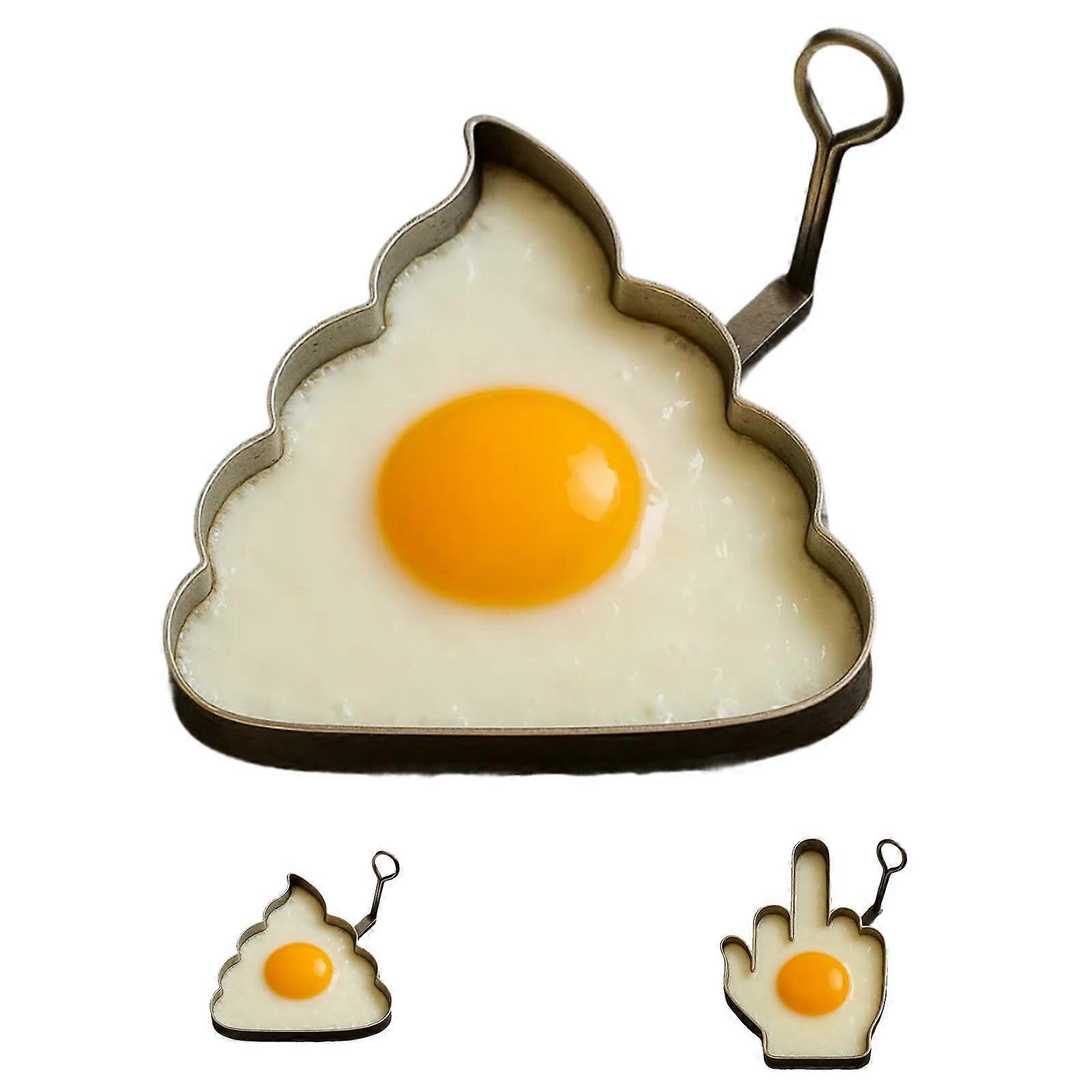 Lustige Eierform mit Mittelfinger für Erwachsene – Unhöfliche Kochformen, Tragbares Grillzubehör für Camping und Frühstückssandwiches