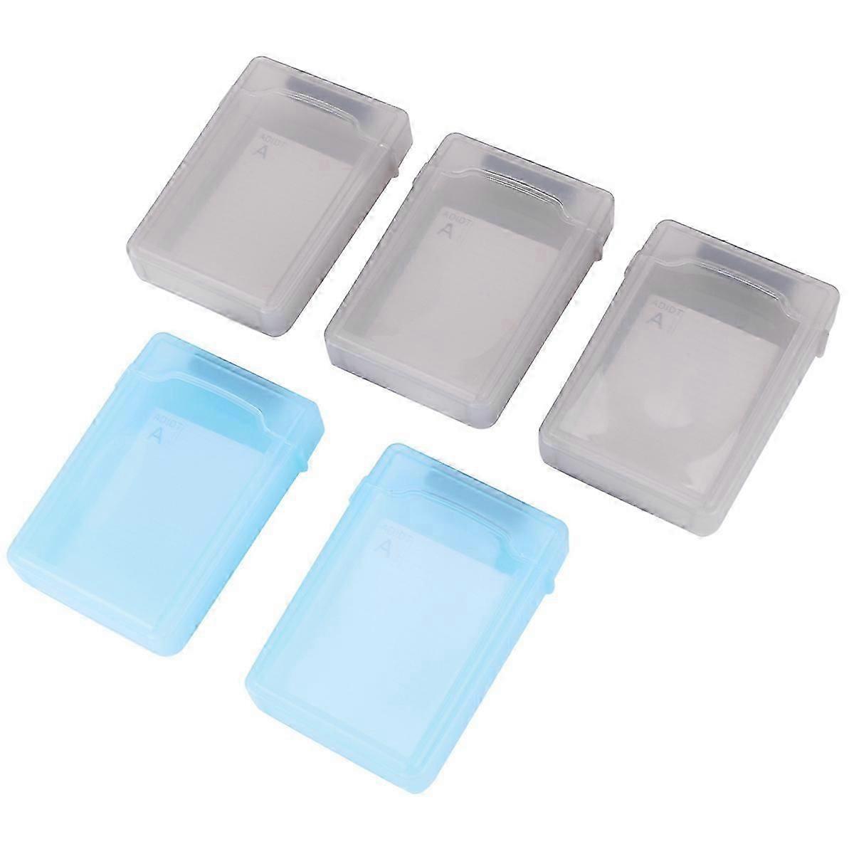 5 PCS 3.5 "Portable IDE Sata HDD External Case Hard Drive Case Hard Case Plastic Protection case