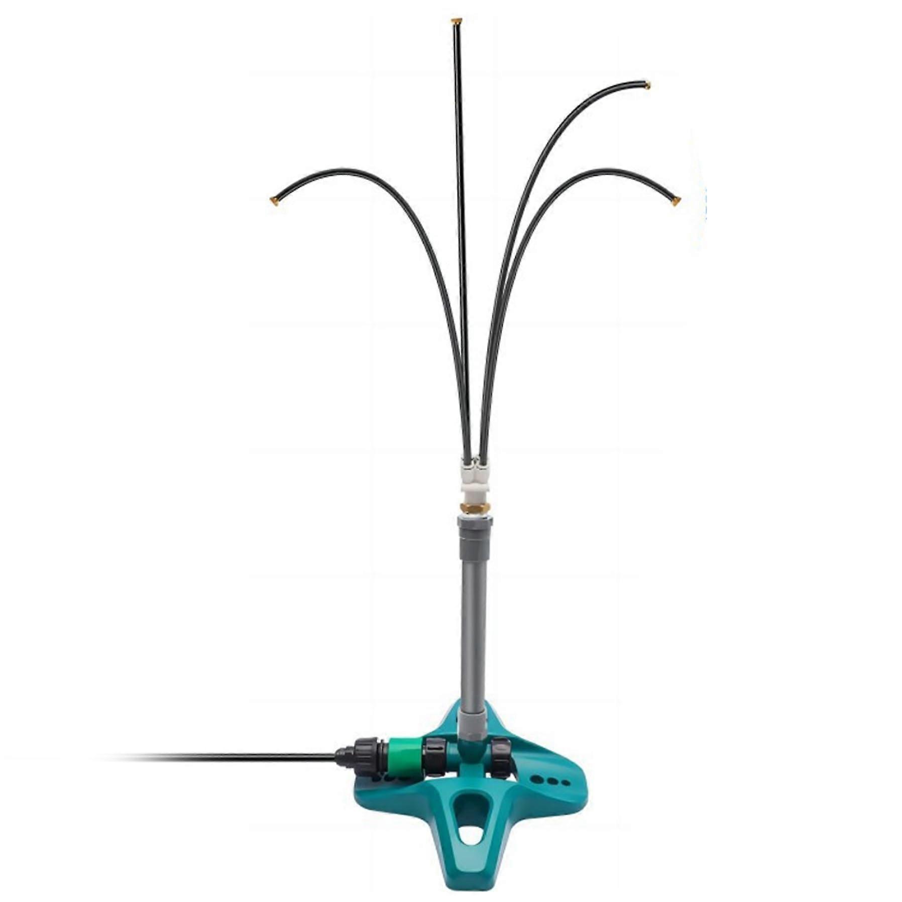 4 Head Adjustable Misters for Outside Patio with 26.2FT Water Pipe