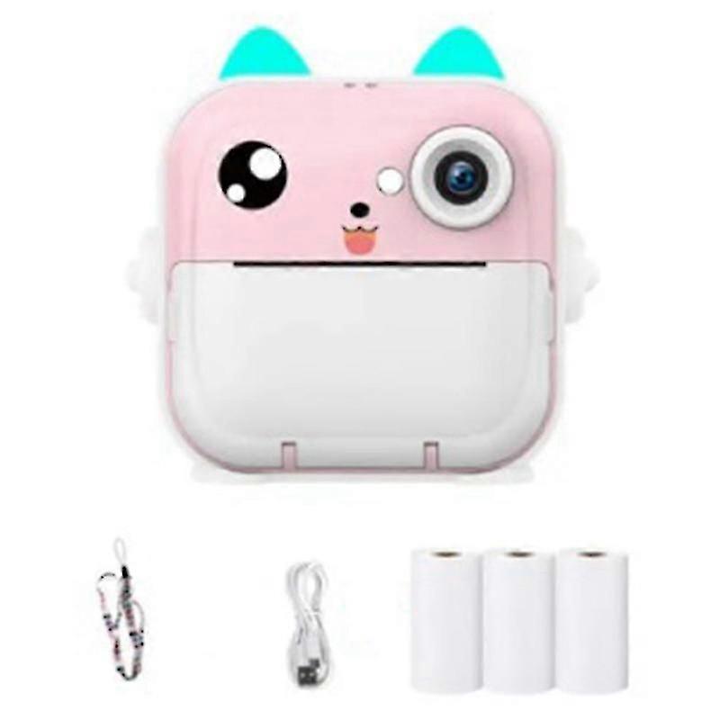2.4-Inch IPS Screen Instant Print Camera for Kids with Video Recording and Picture Taking Features