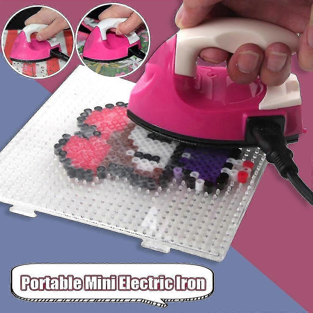 Portable Mini Travel Steam Iron for Clothes Plastic Beads