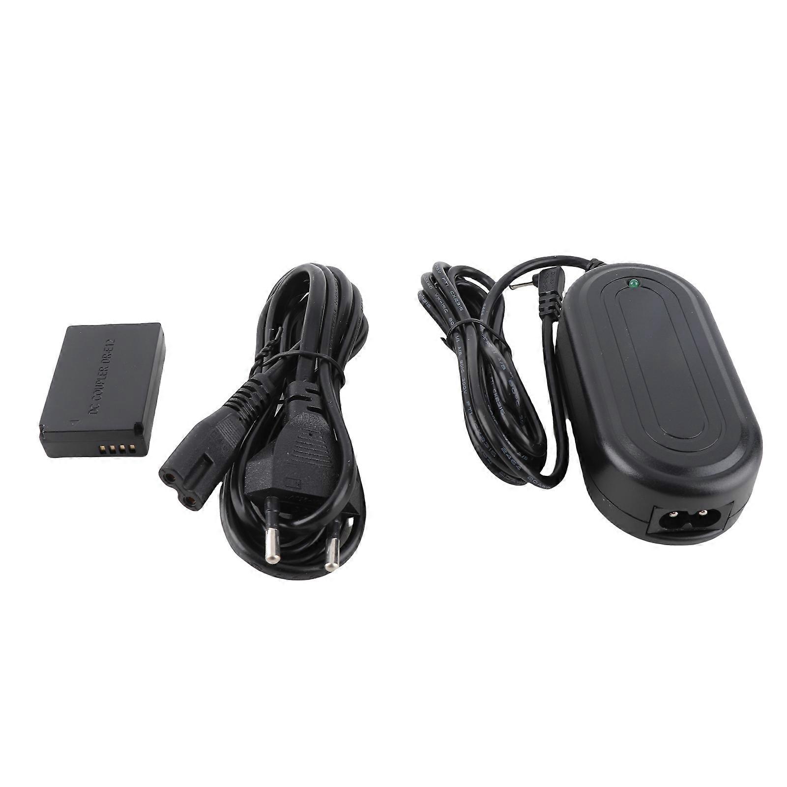 Andoer DR-E12 Dummy Battery AC Power Adapter for Canon EOS M100 M2 M10 M50 Camera Power Supply Replacement with Power Plug