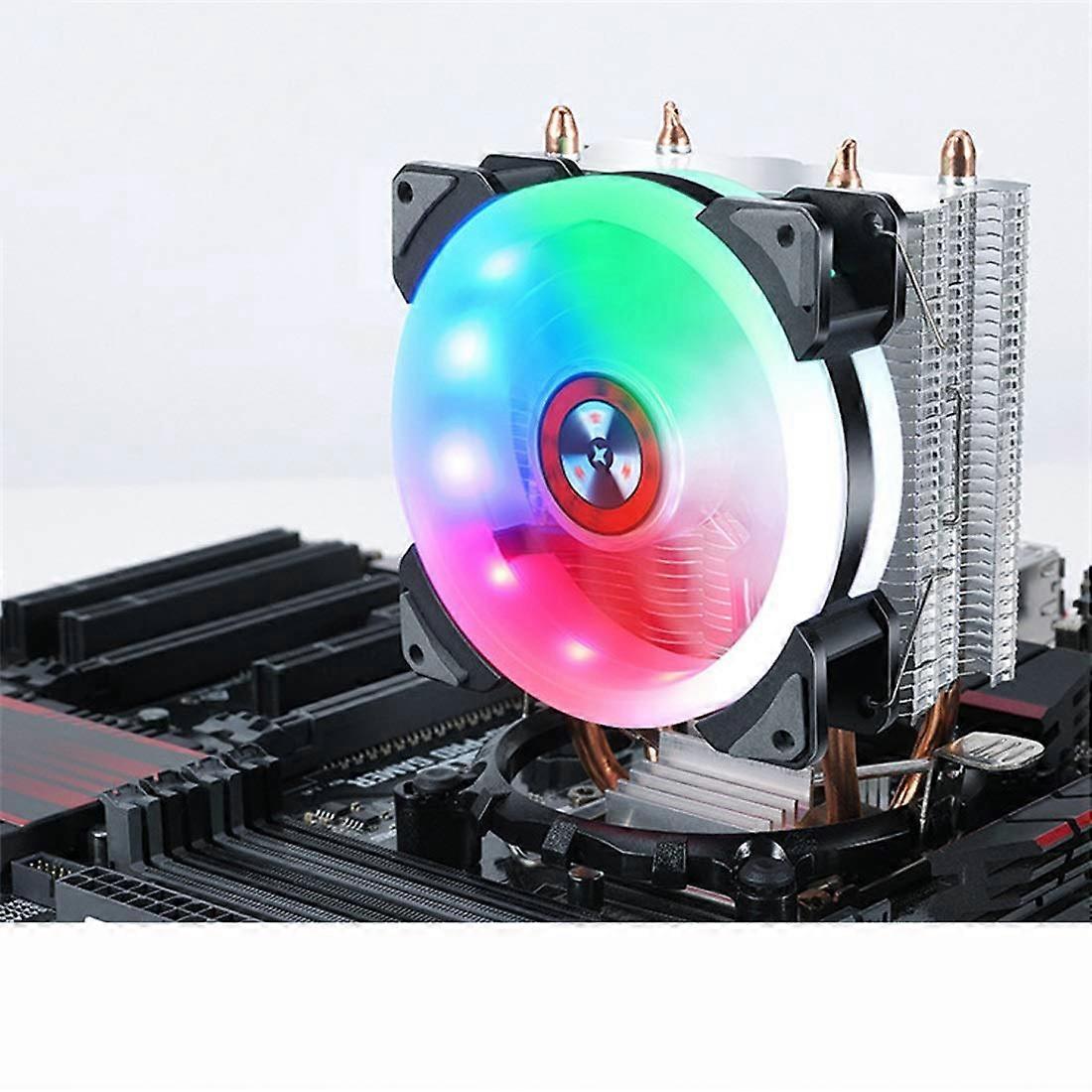 Cooling Double Heat Pipe CPU Radiator Copper Tube for Desktop Multi-Platform Ultra-Quiet CPU Cooler Fan