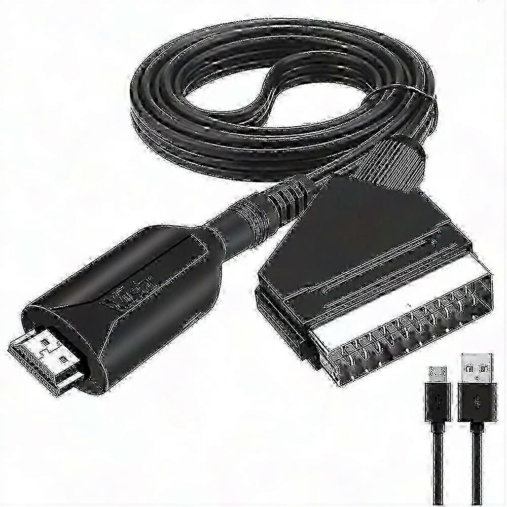 2025 New HDMI to SCART Cable 1 Meter Long Direct Connection Convenient Conversion Fg JR2025032601292