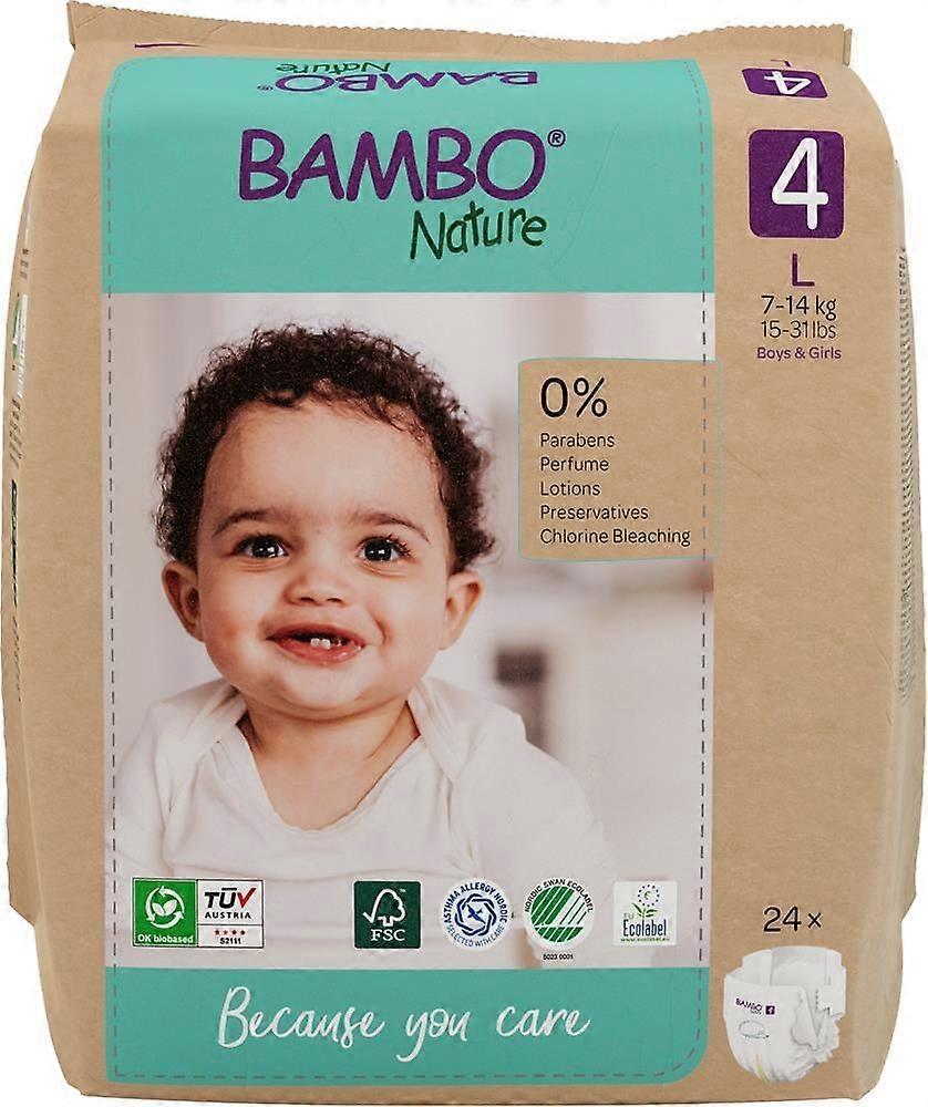 Bambo Nature Eco-Nappy Size 4 - 24 Nappies - 3 Pack