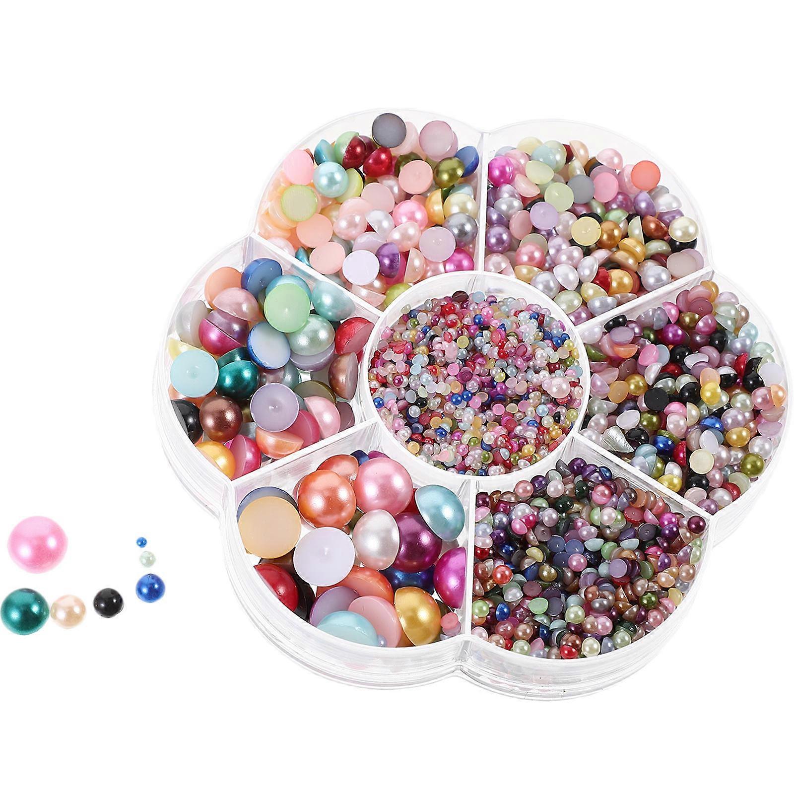 Delicate Nail Charms Multi-Function Nail Accessory for Nail Art Assorted Color Abs Material 1 Box