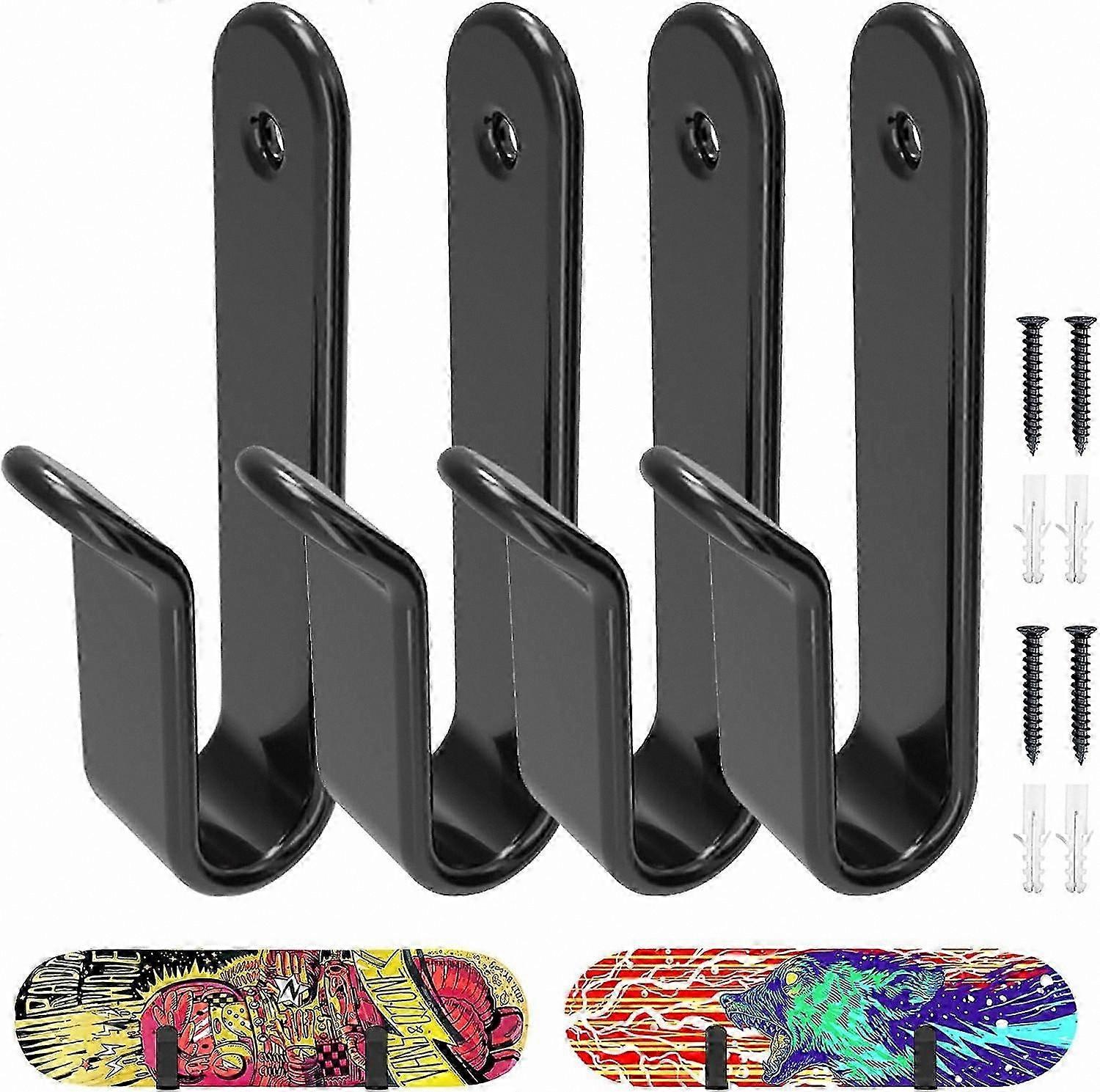 Snowboard Wall Mount Clips for Horizontal Display, Storage Rack Holder for Room Organization