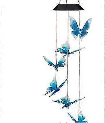 Color-Changing Solar Mobile Wind Chime Waterproof Solar Powered LED...