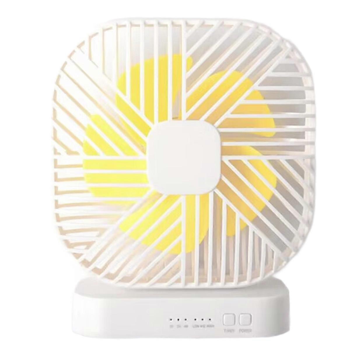 Magnetic USB Fan with Three Speed Timing Function Silent White
