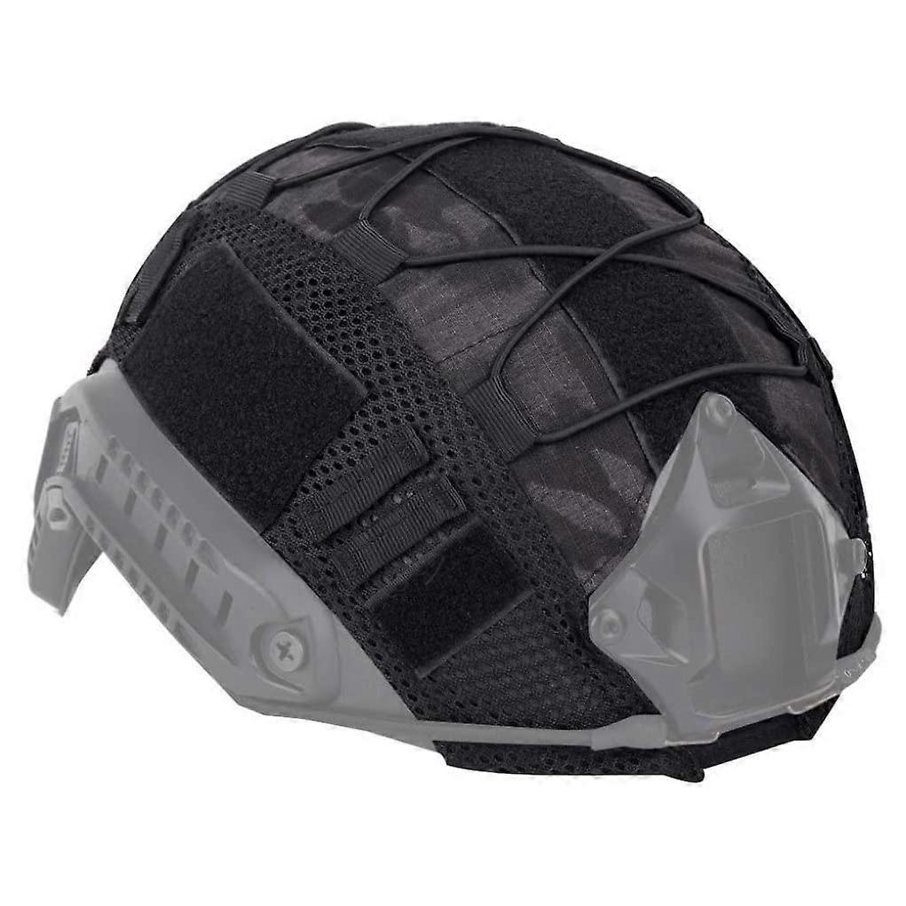 Bump Helmet Mesh Cover For Outdoor Airsoft And Paintball Gear Grey ACU Black Universal Fit