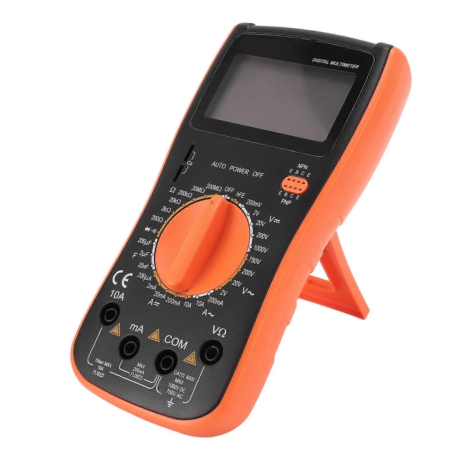 VC9208 Digital Multimeter LCD Display Voltage Current Resistance Tester