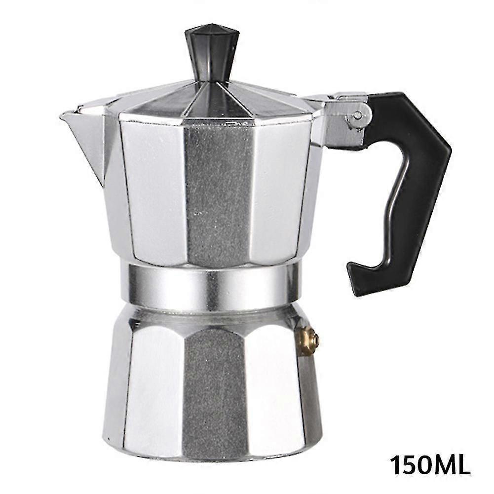 Espresso Moka Pot Aluminium rustfritt stål for gasskomfyr