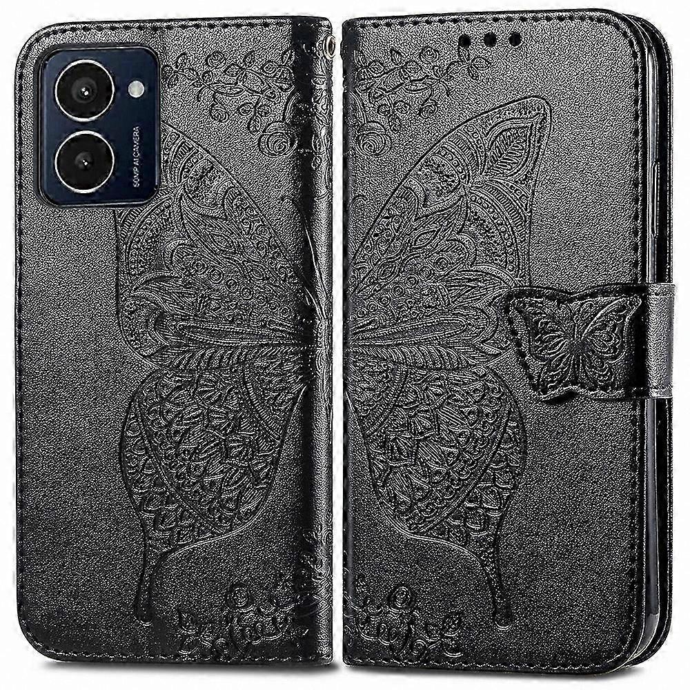 PU Leather Wallet Case with Butterfly Design for Phone Protection and Style