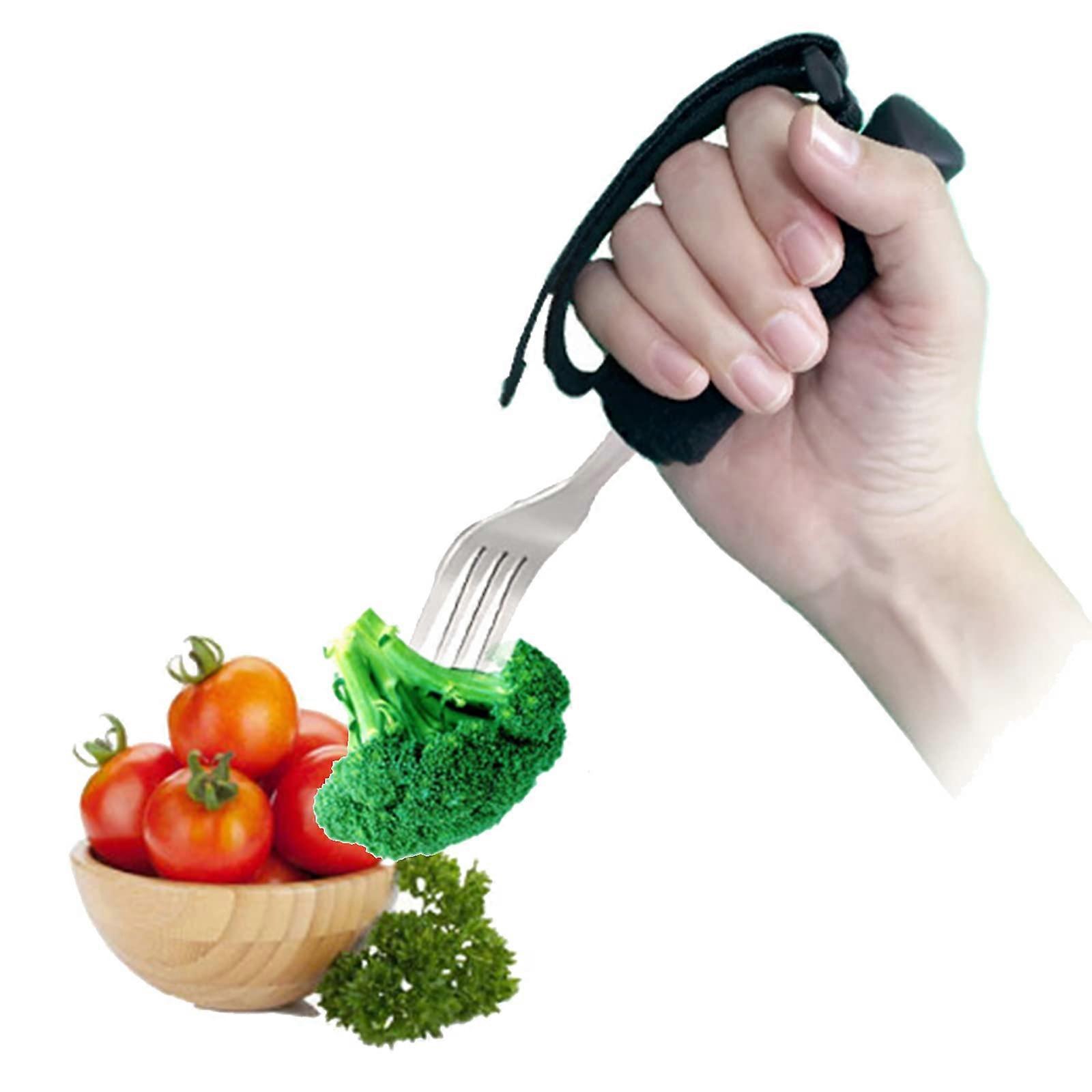 Adaptive Eating Aid Utensils Set - Heavy Stainless Steel Fork, Spoon, Knife for Arthritis, Parkinson's, Hand Tremors