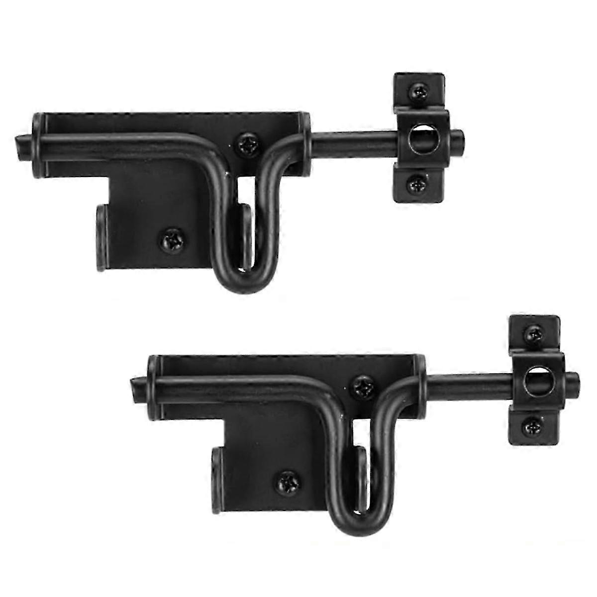 Metal sliding bolt for security gate, adjustable door lock
