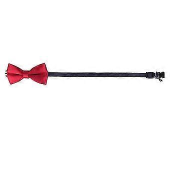 Pet Bow Tie Collar Dog Bow Tie Bowknot Adjustable Necktie Pet Supplies (Red S)
