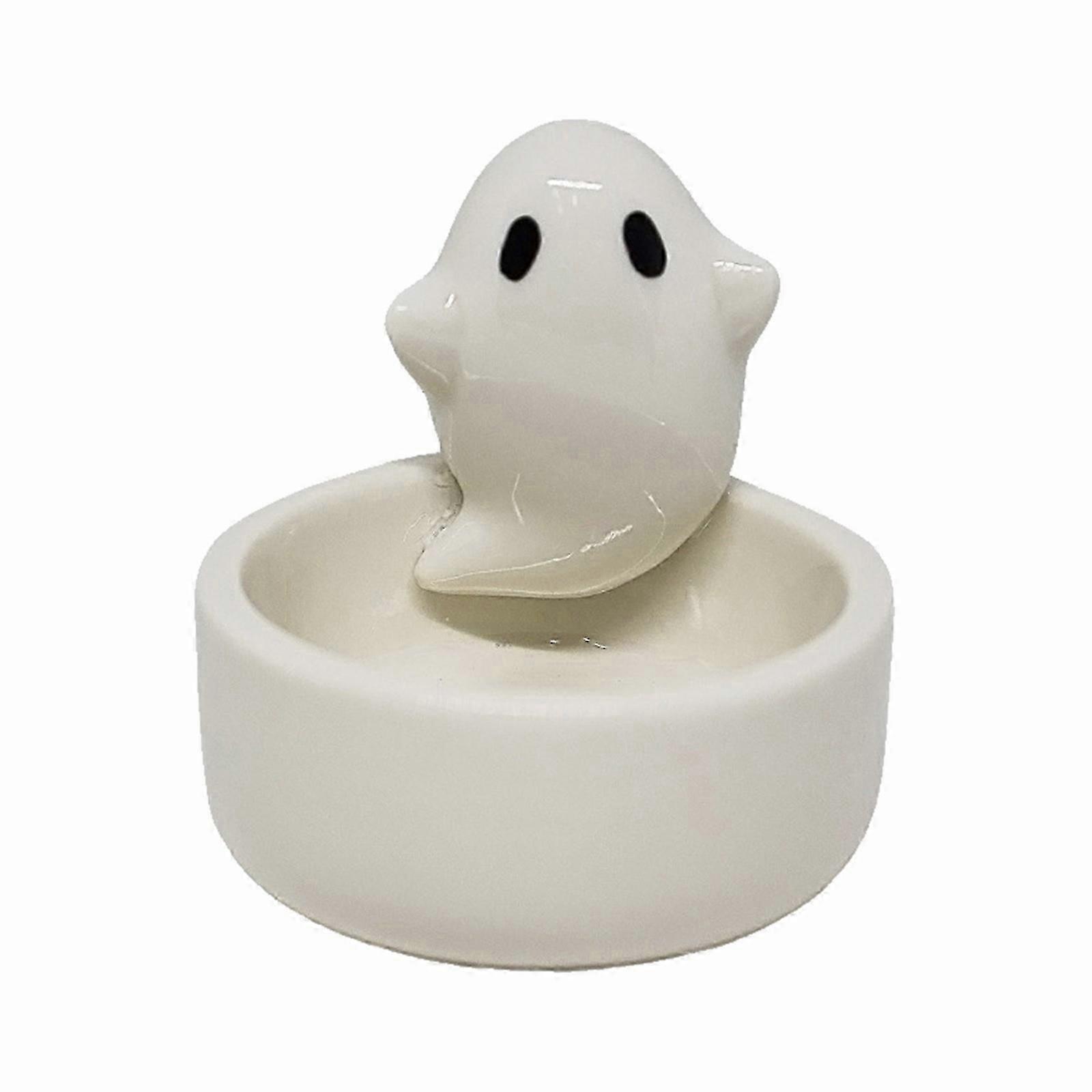 Ceramic Ghost Candlestick Aromatherapy Candle Cute Ghost Decoration Halloween Gift