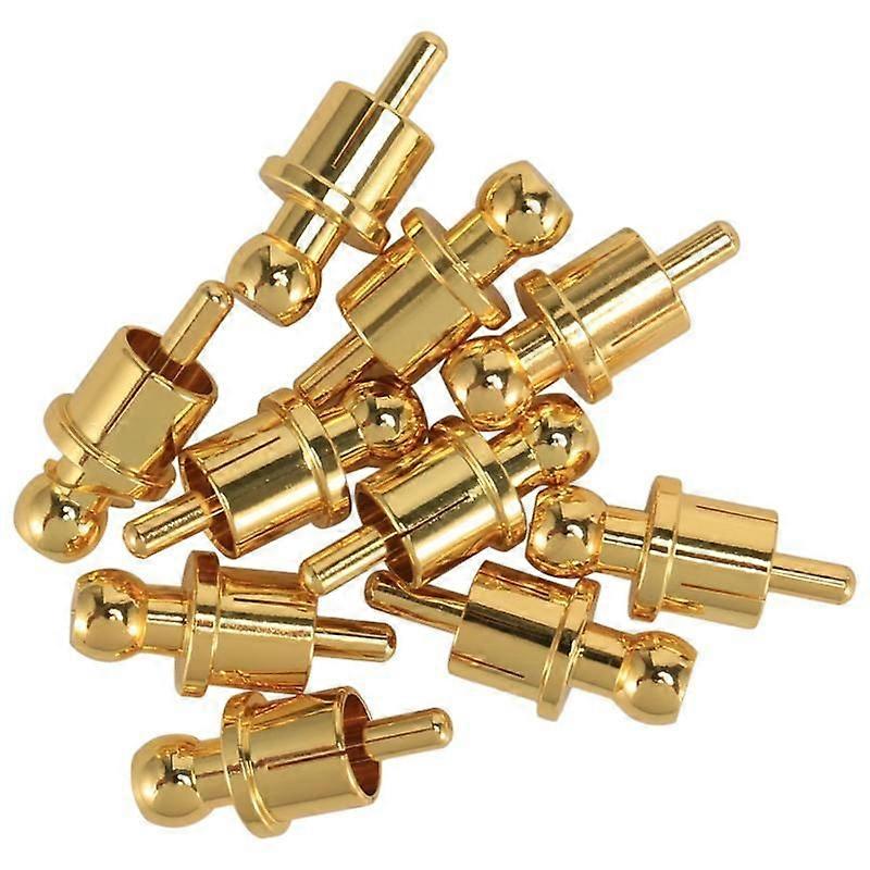 10Pcs Gold Plated RCA Plug Cap Short-Circuit Socket, Phono Connector RCA Shielding Socket Cover Cap