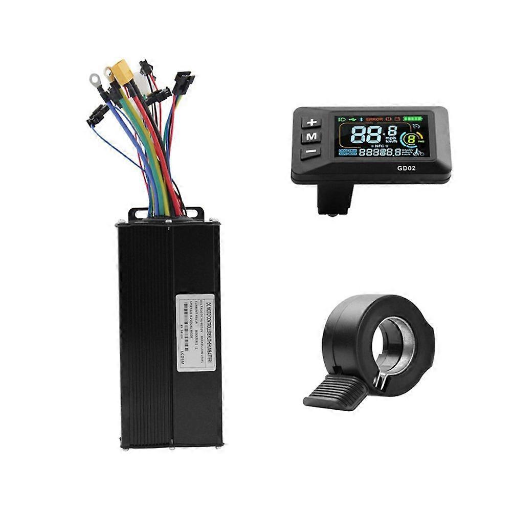 36V 48V 52V 40A Brushless Controller GD02 Meter LCD Display+130X Throttle Kit for Electric Scooter E-Bike Repair Kit
