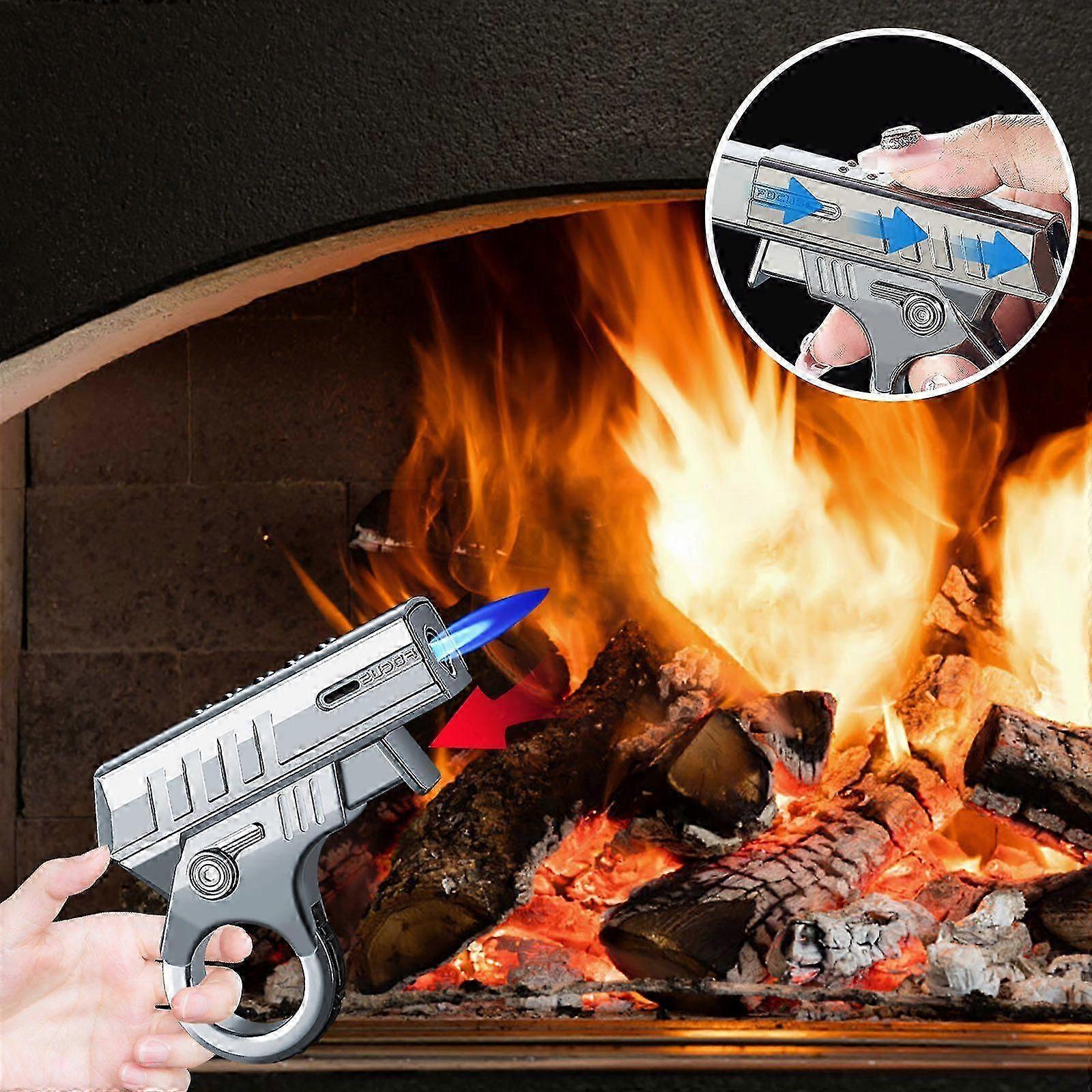 2025 Ring Pistol Lighter Inflatable Windproof Metal Igniter Personality Lighter For bb1663