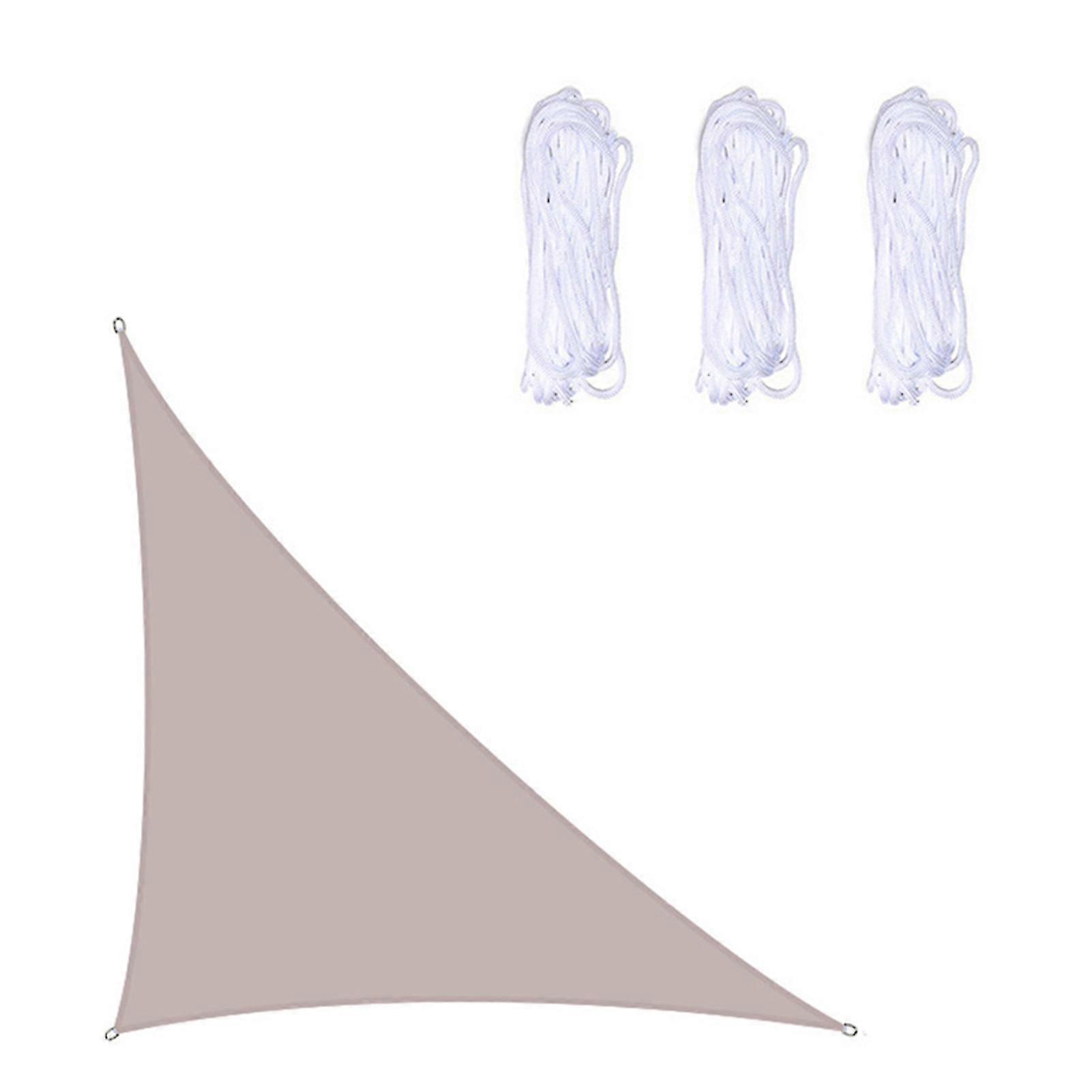 Sun canopy triangular shade sail 4x4x5.7m Oxford cloth with rope